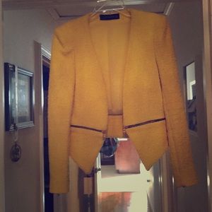 Zara jacket size 0 yellow
